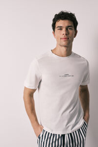 Women'secret Pijama corta de hombre 100% de algod&oacute;n a rayas