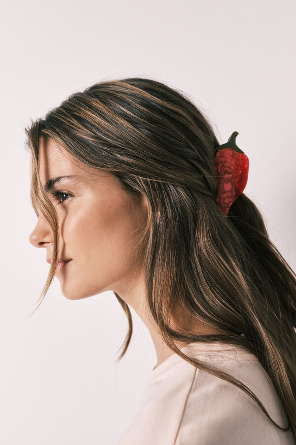 Women'secret Pinza para el pelo de chile rojo