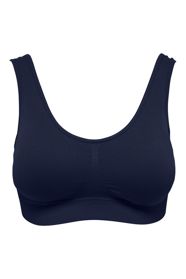 Only Play Brasier deportivo sin costuras de mariposa. azul