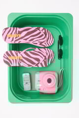 Womensecret Chanclas con estampado de logo en color rosa rosa