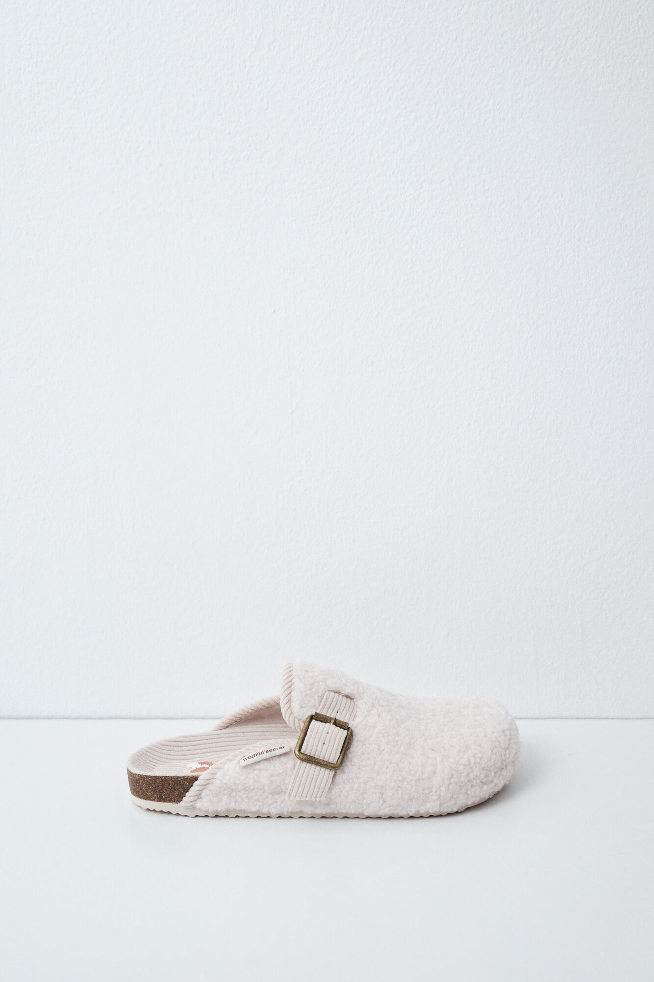 Women'secret Pantunflas zueco borreguito