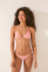 Womensecret Panty de bikini brasileña con estampado patchwork estampado