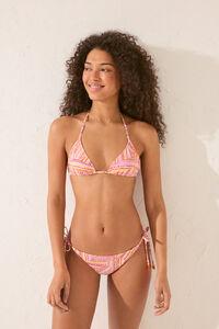 Womensecret Panty de bikini brasileña con estampado patchwork estampado