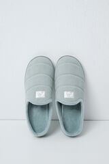 Women'secret Zapatillas de casa de suela acolchada verde verde