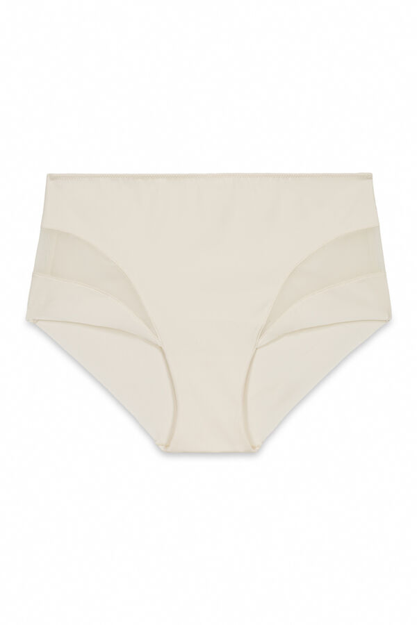 Women'secret Panty reductora alta beige marfil