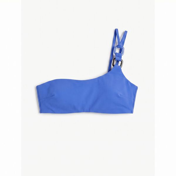 Women'secret Top bikini asim&eacute;trico azul azul
