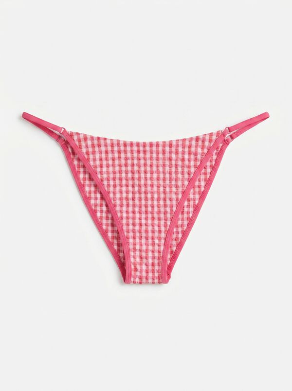 Women'secret Panty de bikini brasile&ntilde;o efecto U vichy rosa rosa