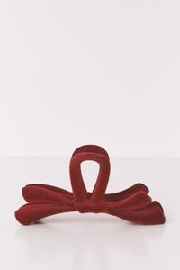 Women'secret Pinza grande de lazo borgo&ntilde;a