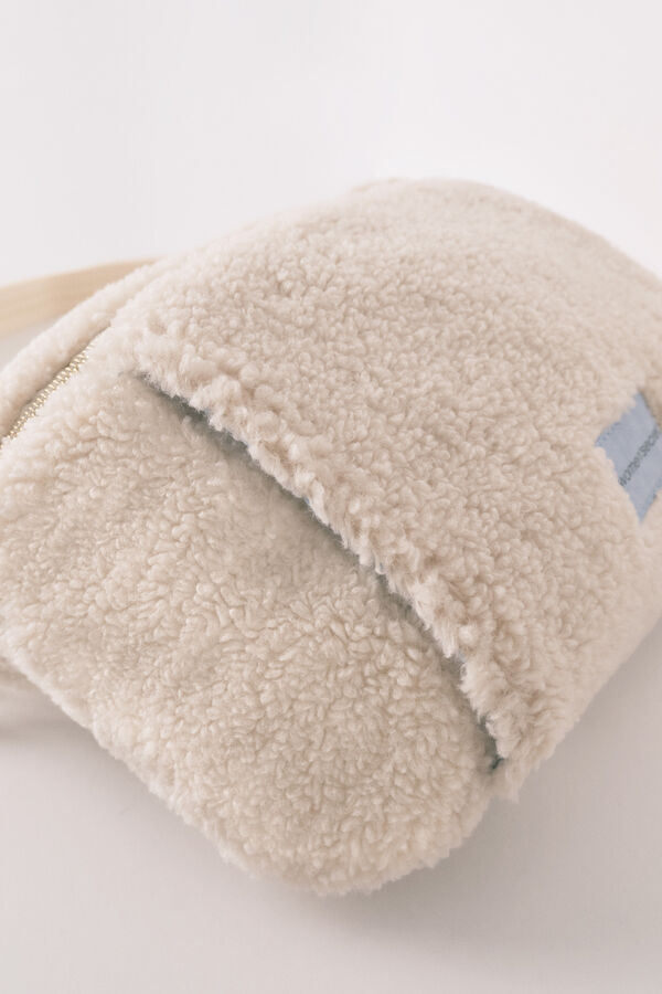 Women'secret Cangurera borrego  marfil