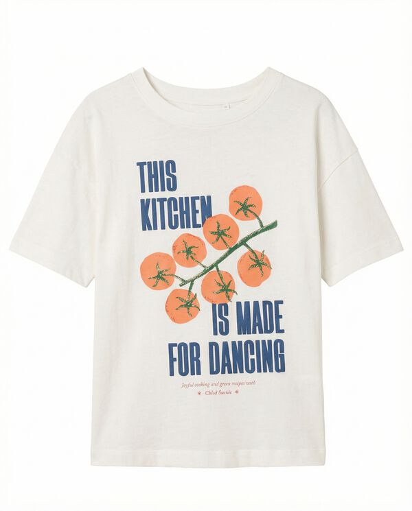 Women'secret Playera de manga corta 100% algod&oacute;n blanca marfil