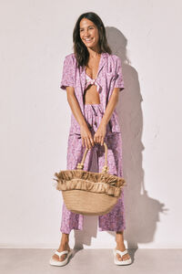 Women'secret Pijama capri camisera estampado de flores