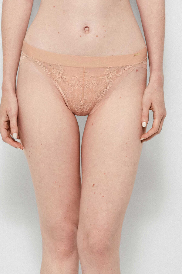 Gisela Panty clásica sin costuras café