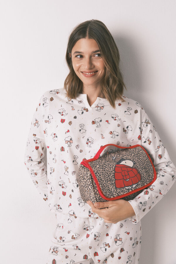 Women'secret Neceser mediano con percha con estampado animal de Snoopy  estampado