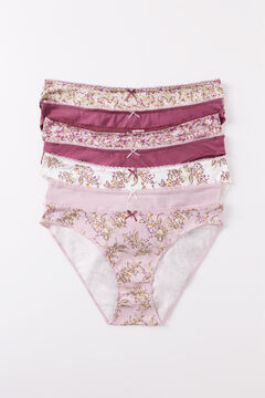 Womensecret Pack 7 panties clásicos algodón lisos y estampados estampado