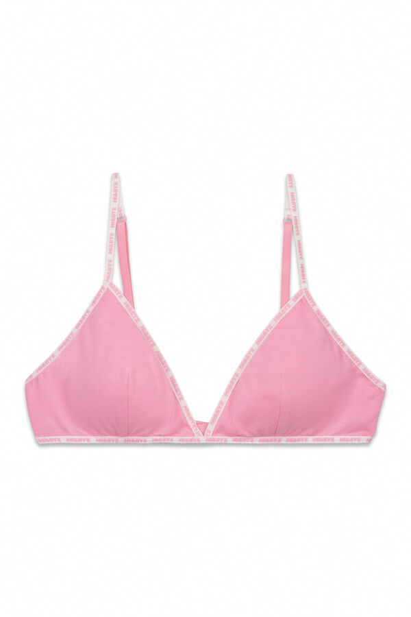 HI&BYE Brasier triangular rosa rosa