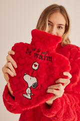 Womensecret Bolsa agua pelo corazón Snoopy rojo