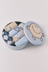 Women'secret Pack de 6 calcetines largos de algodón Mr. Men azul