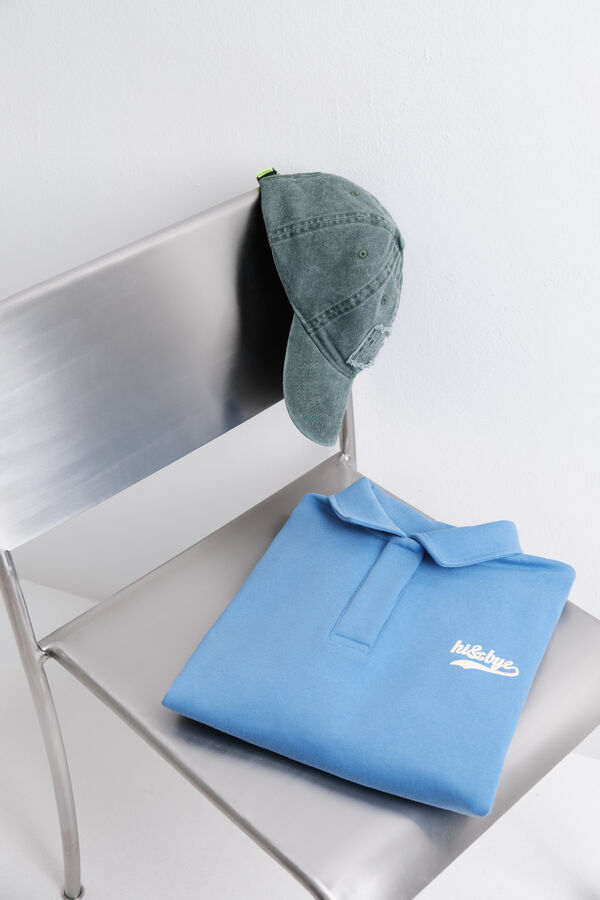 HI&BYE Gorra de algod&oacute;n con el logo de la botella bordado verde