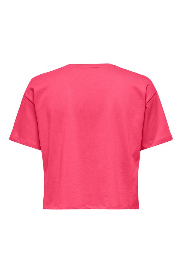 Only Play Playera crop fucsia