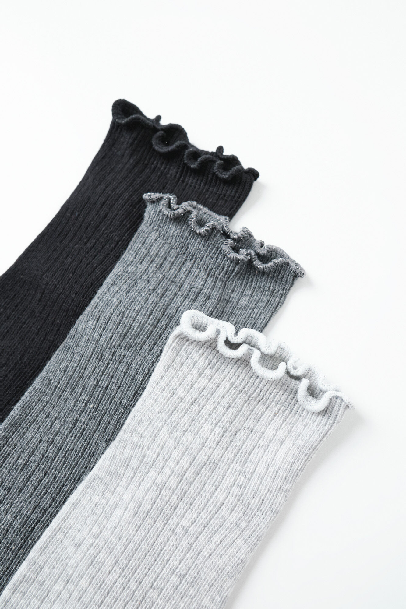 Women'secret Pack 3 calcetines cortos grises lurex