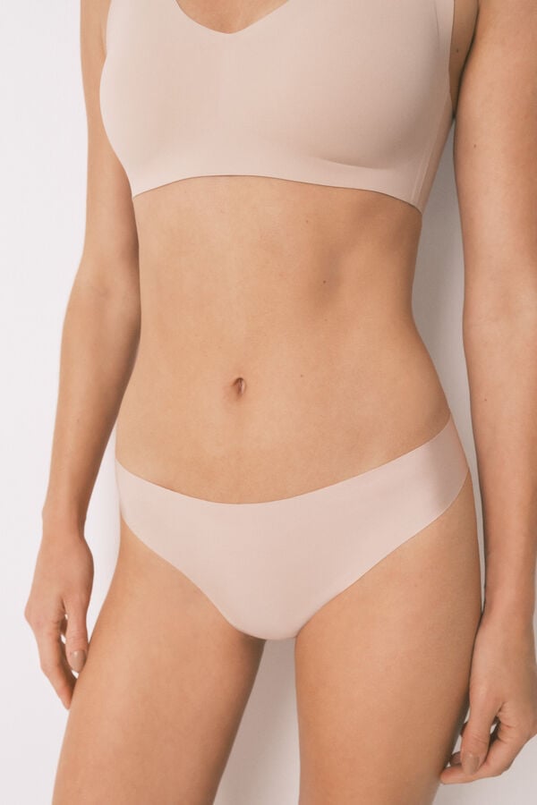 Women'secret Panty nude cl&aacute;sica de corte limpio nude