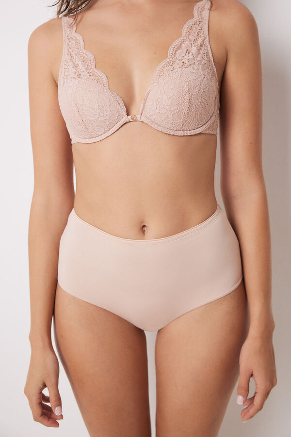 Womensecret Panty reductor alto rosa rosa