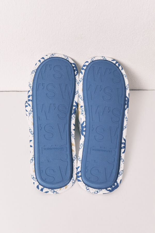Women'secret Pack de viaje de zapatillas de casa multicolor marfil