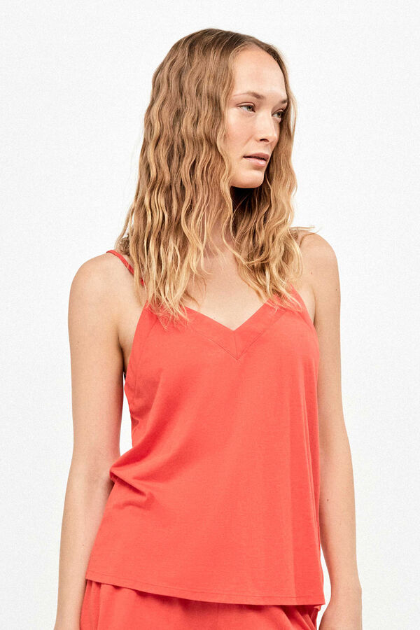 Gisela Conjunto de dos piezas top y short rojo