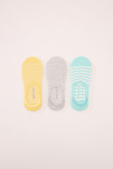 Womensecret Pack de 3 calcetines invisibles estampado