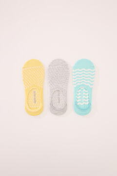 Womensecret Pack de 3 calcetines invisibles estampado