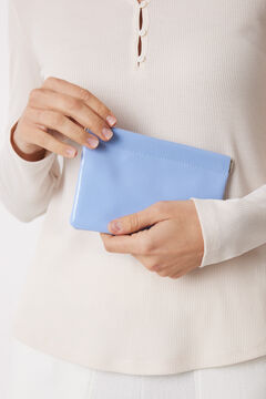 Womensecret Monedero pequeño charol azul azul