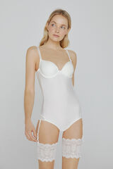Ivette Bridal Body Ivette Bridal sin espalda con copa push up en blanco marfil