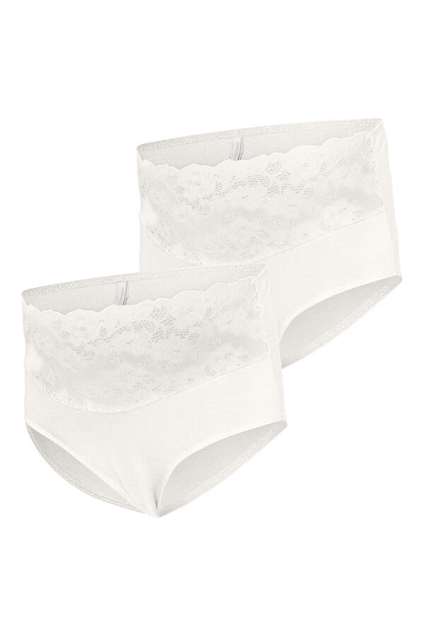 Mamalicious Braguitas maternity algod&oacute;n org&aacute;nico blanco