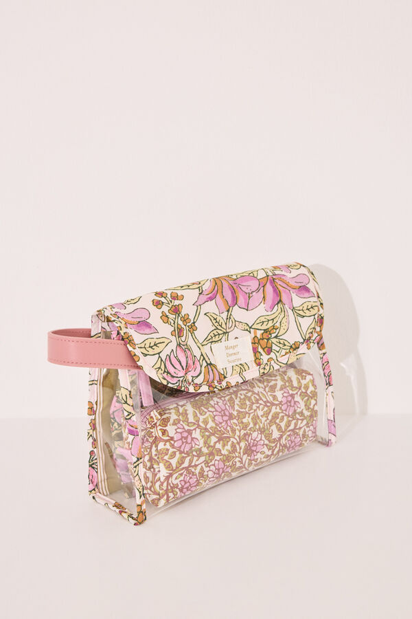 Womensecret Pack de 3 neceseres con relleno con flores estampado