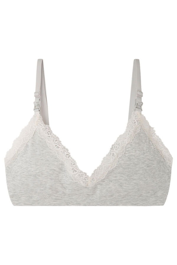 Womensecret Brasier top 'maternity' algodón gris gris
