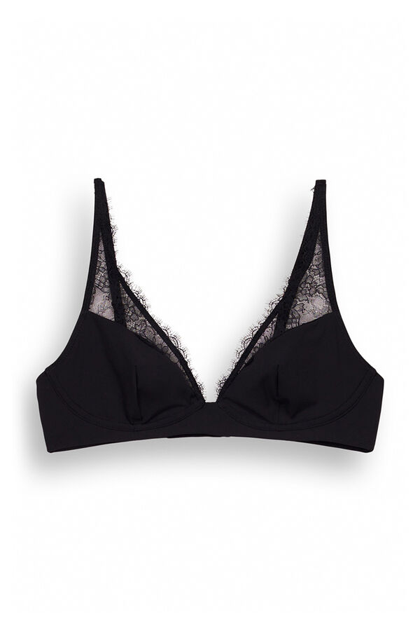 Womensecret Brasier FANTASTIC halter microfibra negro negro