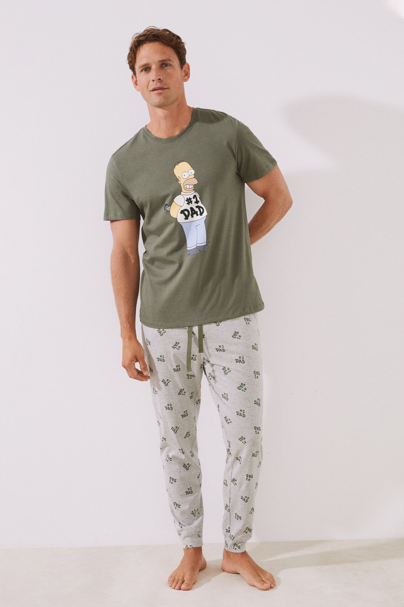 Pijama larga 100 algodon Homero Ropa de dormir de hombre WomenSecret MX