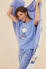 Womensecret Pijama 100% algodón Snoopy azul azul