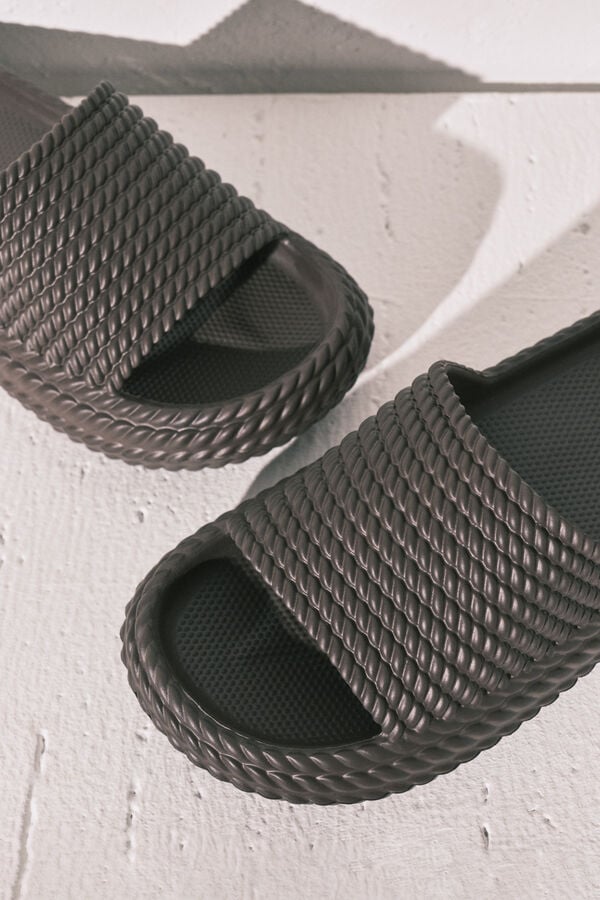 Women'secret Sandalias plataforma marr&oacute;n caf&eacute;