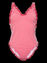 Pieces Traje de ba&ntilde;o de tirantes estampado rojo
