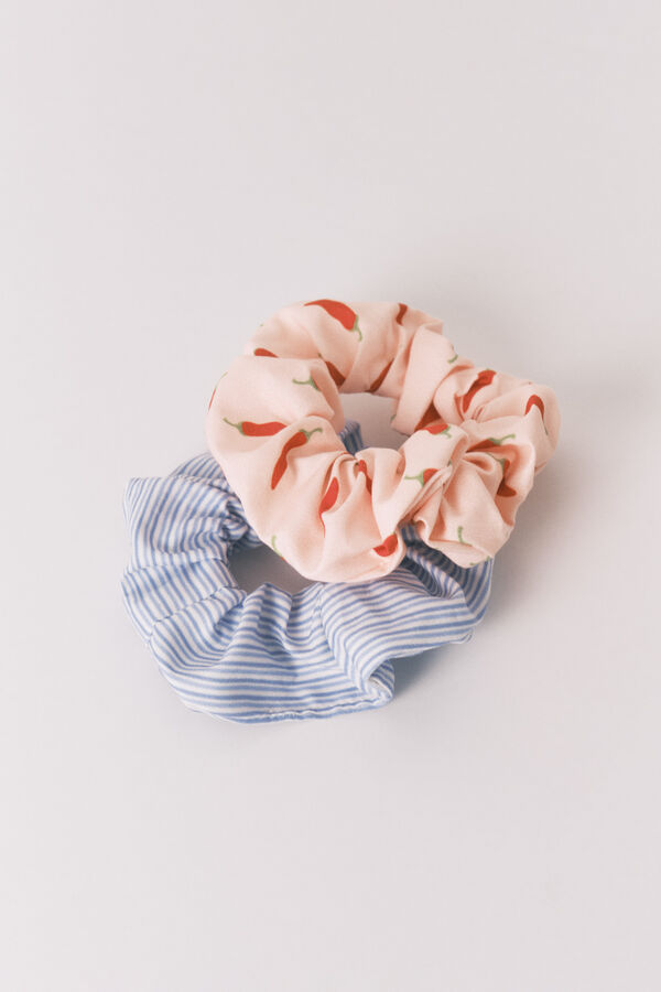 Women'secret Paquete de 2 coleteros con estampado de chiles y rayas azules azul