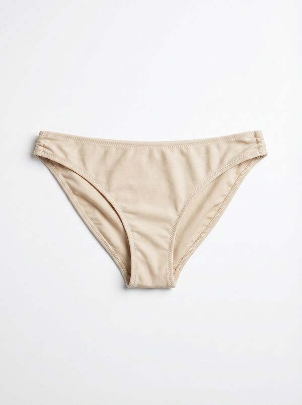 Women'secret Panty de bikini cl&aacute;sica blanco lurex caf&eacute;