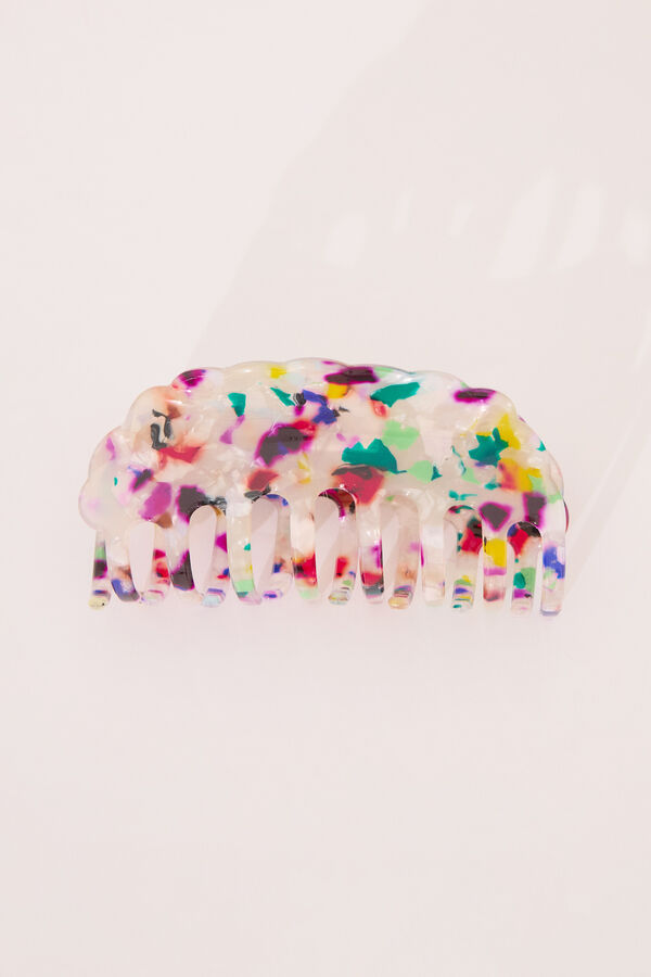 Womensecret Pinza para el pelo con estampado multicolor estampado