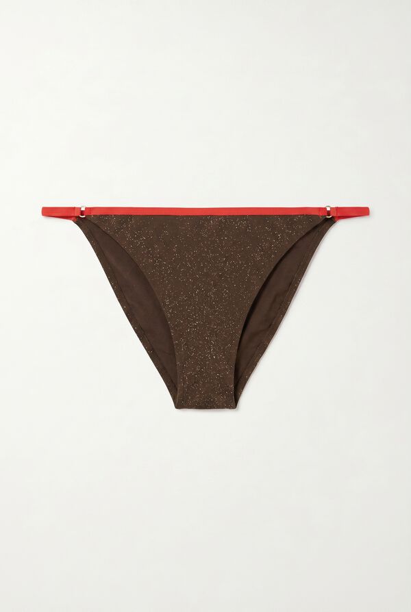 Women'secret Panty de bikini brasile&ntilde;o efecto U marr&oacute;n caf&eacute;