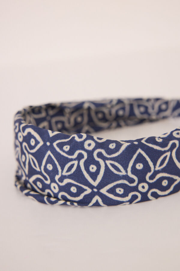 Womensecret Diadema estampada azul azul