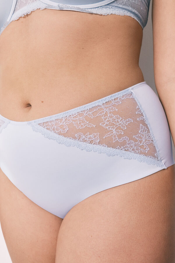 Women'secret Panty reductora alta azul azul