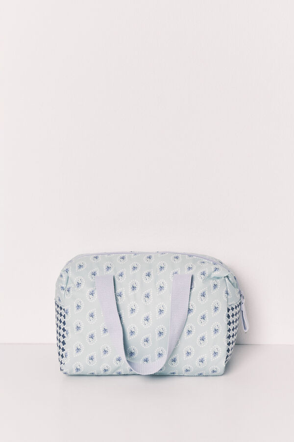 Women'secret Neceser patchwork con bolsillos estampado