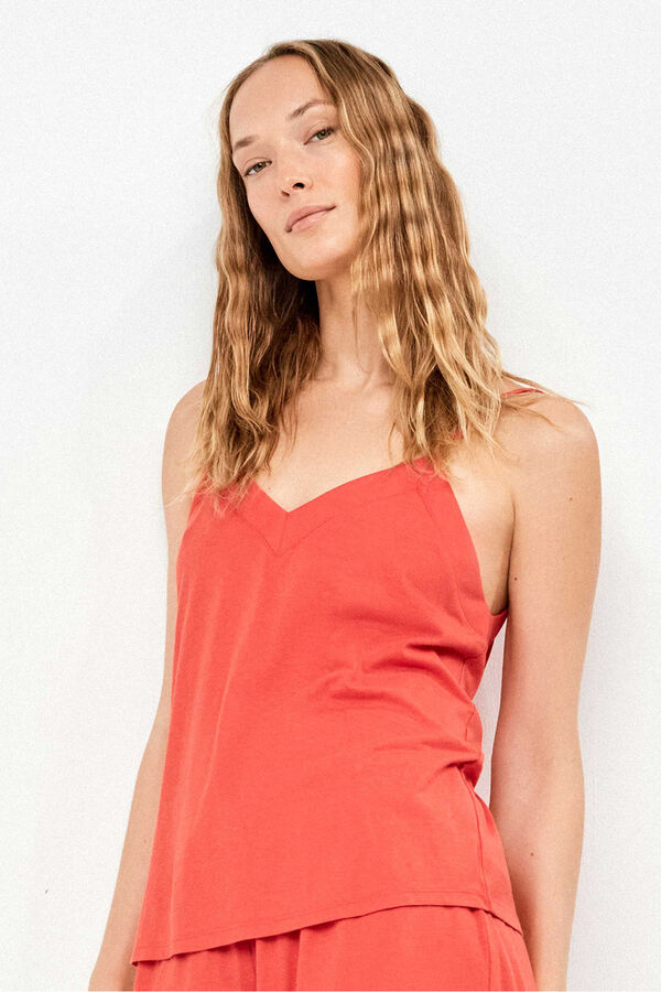 Gisela Conjunto de dos piezas top y short rojo