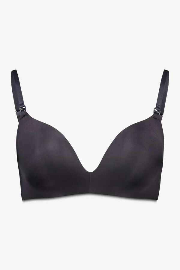 Womensecret Brasier de premamá de microfibra negro LOVELY negro