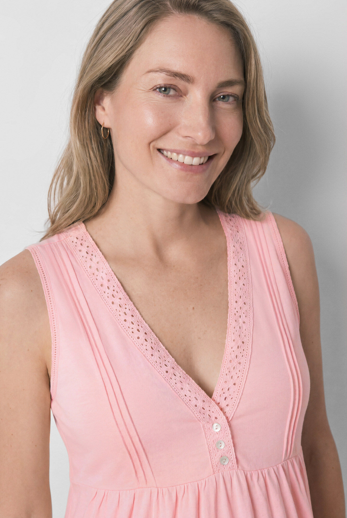 Women'secret Camis&oacute;n maternity sin mangas de algod&oacute;n rosa